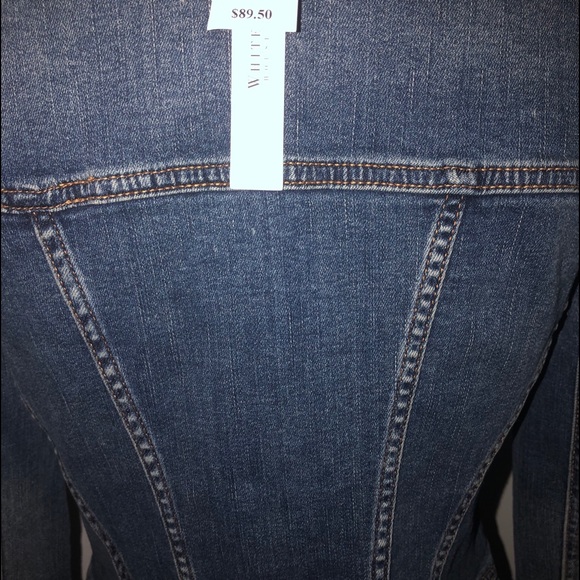 WHBM LONG SLEEVE NOVELTY DENIM JACKET - Picture 7 of 15